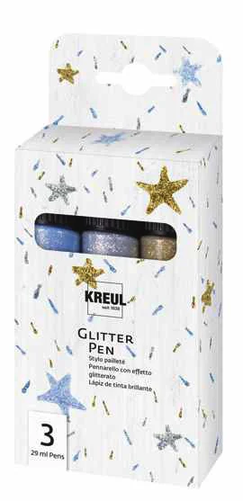 KREUL Glitter Pen, set de 3 - OEM 49840
