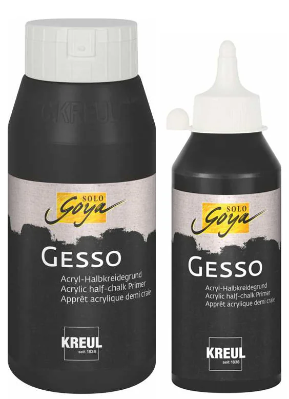 KREUL Apprêt acrylique SOLO Goya Gesso, noir, 250 ml - OEM 85281