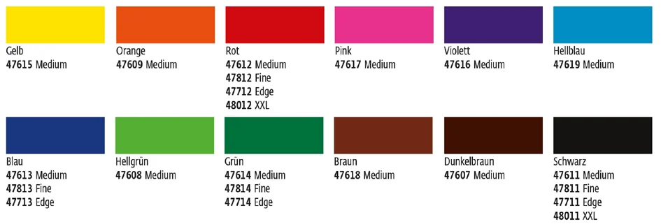KREUL Marqueur permanent, edge, bleu - OEM 47713 – Image 3