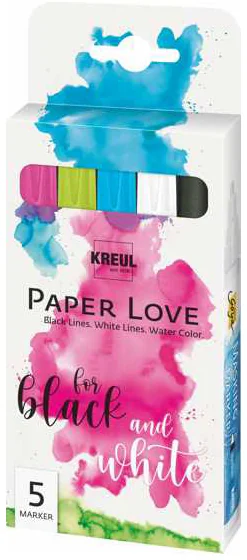 KREUL Set de marqueurs 'PaperLove', 5 pièces - OEM 18199