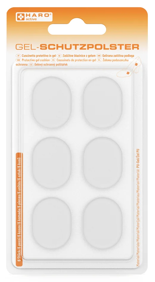 HARO Coussinet de protection en gel pour les pieds, set de 6 - OEM 10094