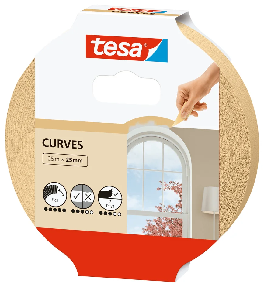 tesa Ruban de masquage crêpé pour peintre, beige - OEM 56534-00001-02