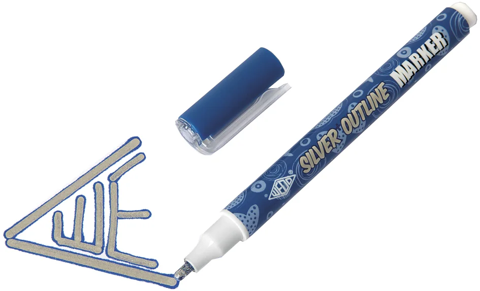 WEDO Marqueur créatif SILVER + OUTLINE, étui de 6 - OEM 252 600699