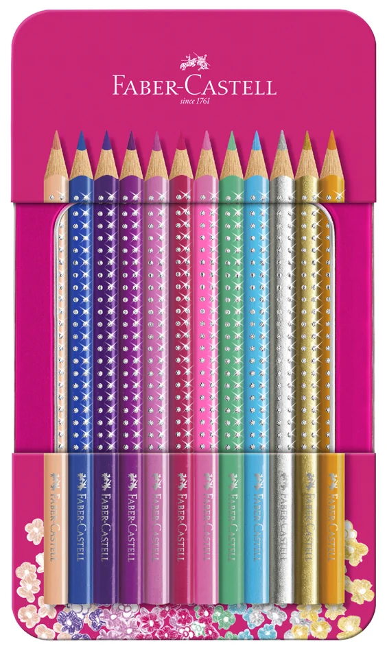FABER-CASTELL Crayons de couleur triangulaires SPARKLE - OEM 201737