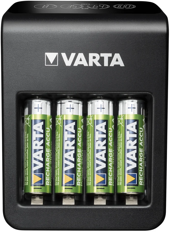 VARTA Chargeur LCD Plug Charger+, avec 4 piles AA - OEM 57687101441