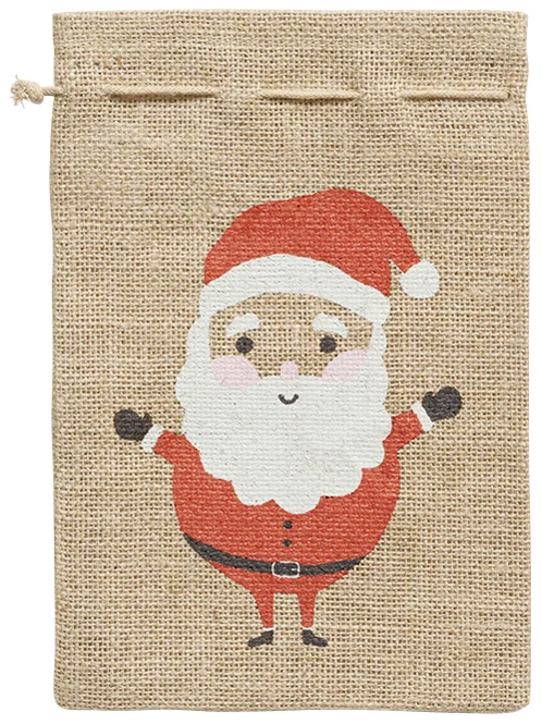 folia Sac en toile de jute 'Père Noël', (L)170 x (H)250 mm - OEM J 650