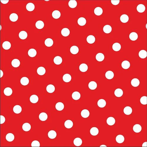 PAPSTAR Serviette à motif 'Dots', 330 x 330 mm, rouge - OEM 82756