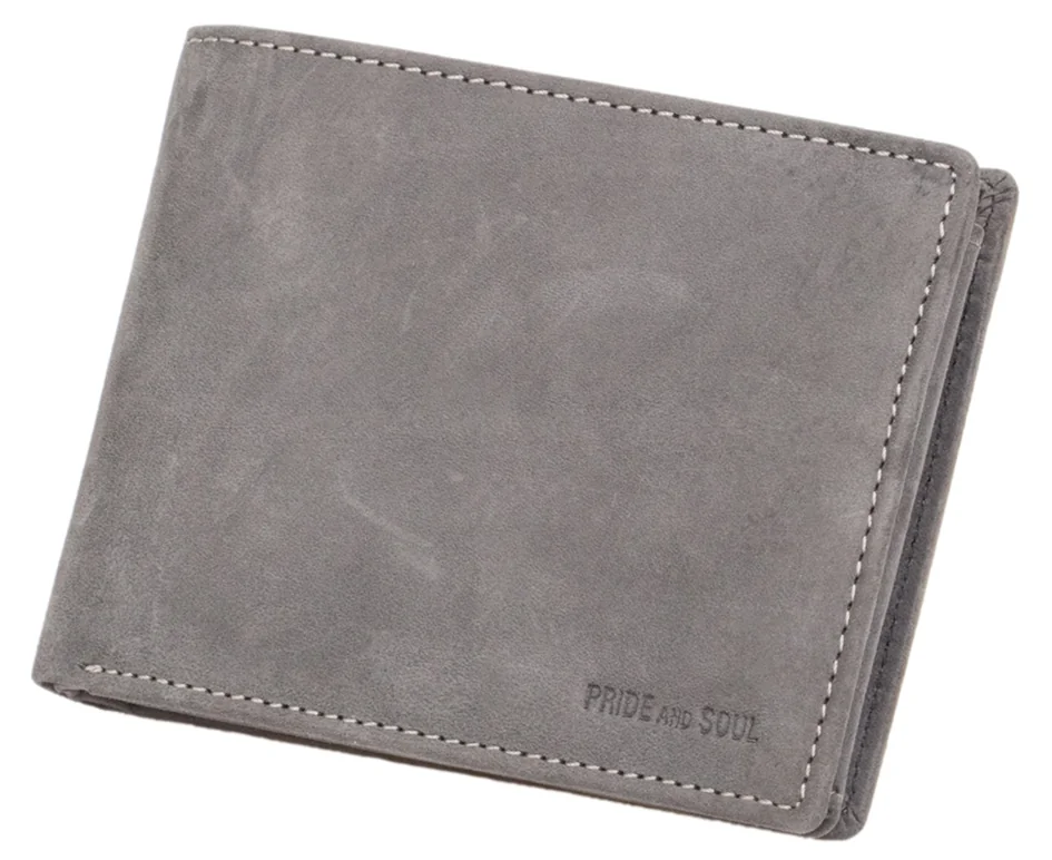 PRIDE&SOUL Portefeuille RFID, format portrait, cuir, gris - OEM 47253 – Image 3
