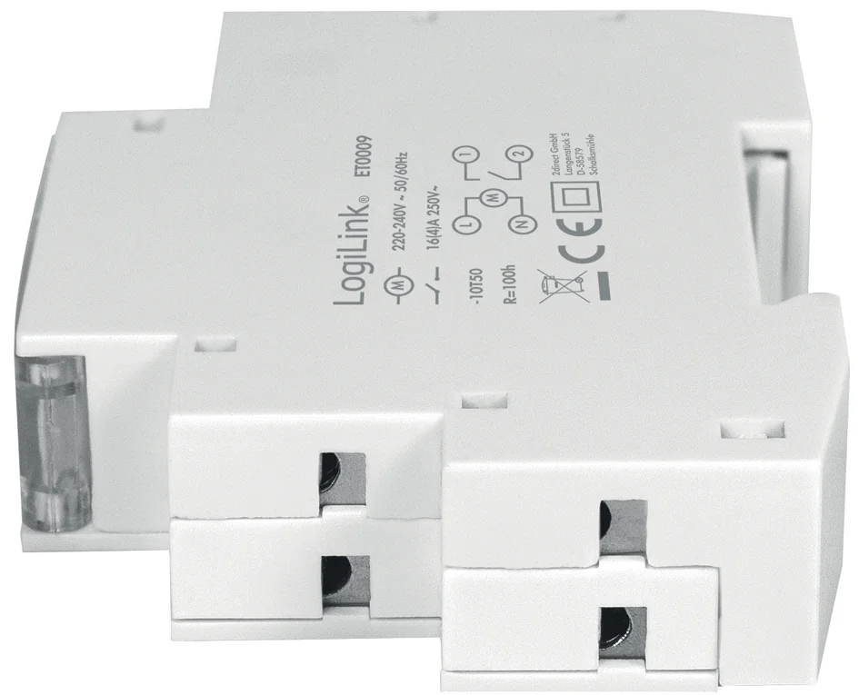 LogiLink Minuterie mécanique pour montage sur rail DIN - OEM ET0009