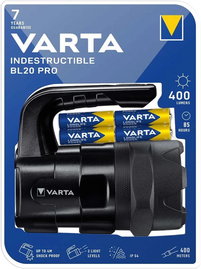 VARTA Projecteur portatif 'Indestructible BL20 Pro', 6xAA - OEM 18751101421