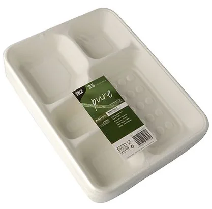 PAPSTAR Couvercle en canne à sucre pour plateau 'pure' - OEM 88277