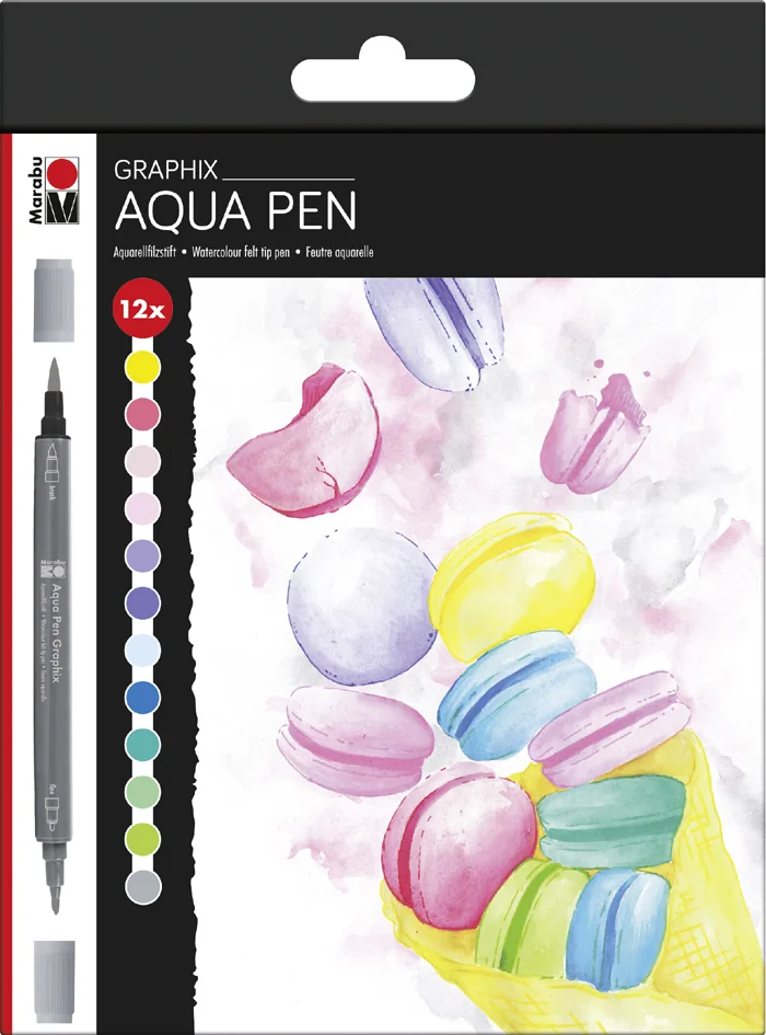 Marabu Feutre aquarellable Pen Graphix ICE ICE BABY, étui - OEM 0145000000105
