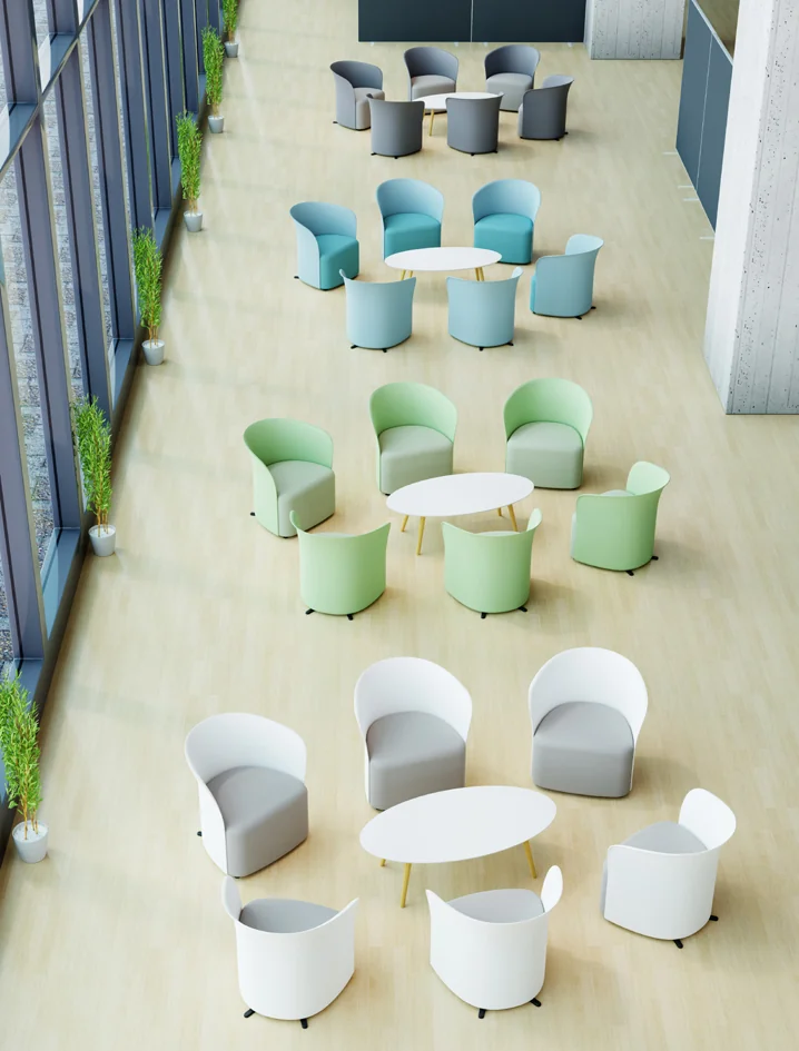 PAPERFLOW Fauteuil visiteur 'CROWN', blanc - OEM FTCROWN.13 – Image 2