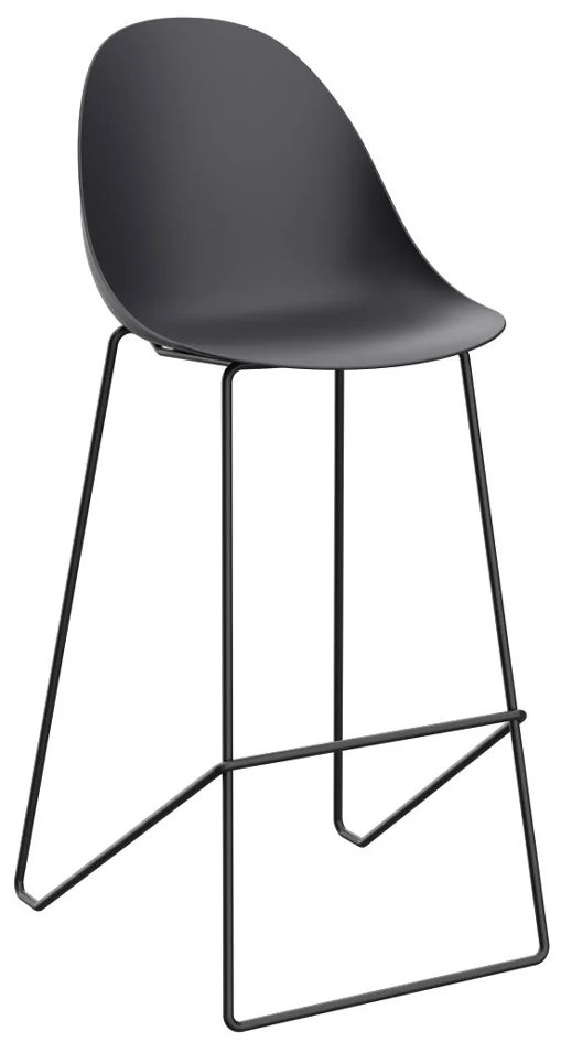 PAPERFLOW Chaise de bar 'VOID', set de 2, vert/noir - OEM THVOIDX2.01.08