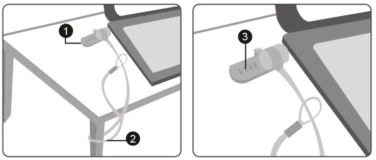 LogiLink Câble antivol pour ordinateur portable avec serrure - OEM NBS010