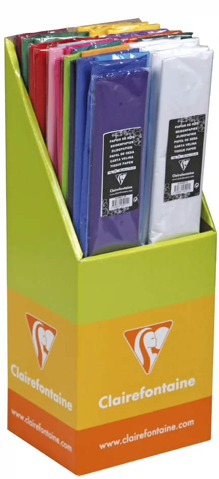 Clairefontaine Papier de soie, présentoir de 40 - lot de 40 - OEM 95499C