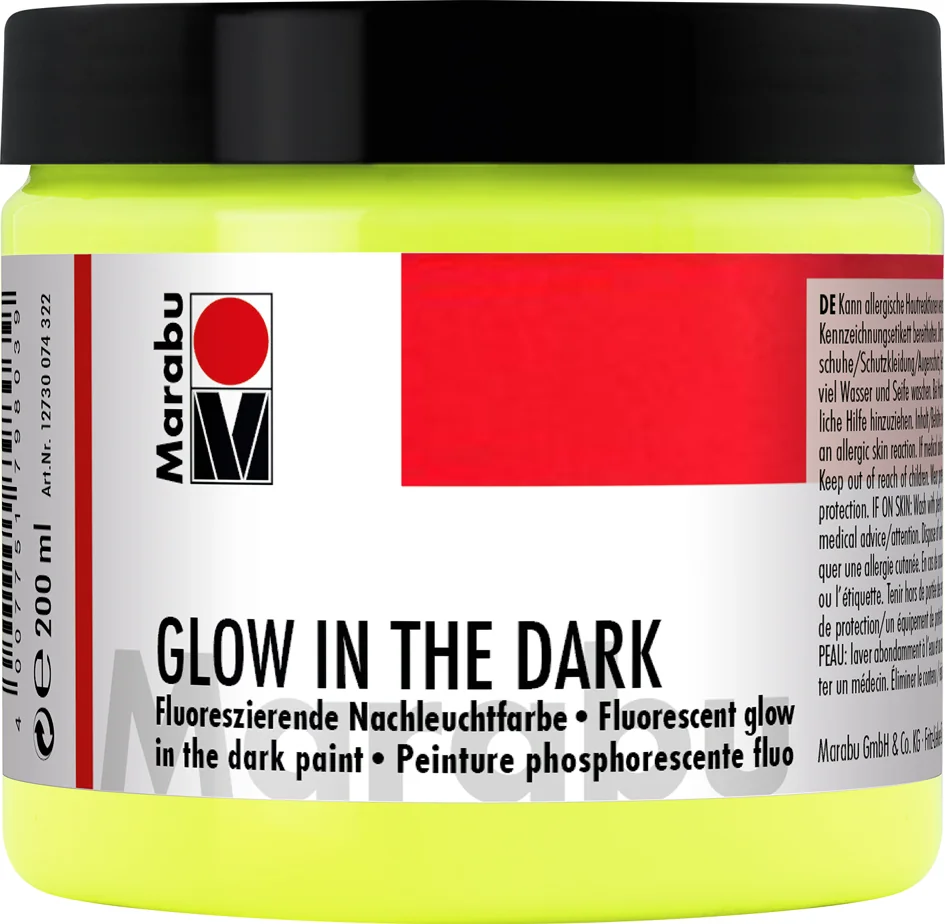 Marabu Peinture phosphorescente Glow in the dark, jaune - OEM 12730074322