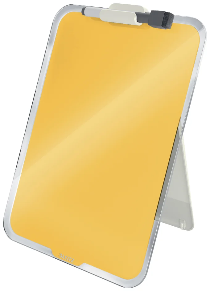 LEITZ Chevalet de bureau en verre Cosy, jaune - OEM 3947-00-19