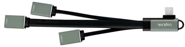 LogiLink Hub USB-C avec fiche coudée, 4 ports - OEM UA0361