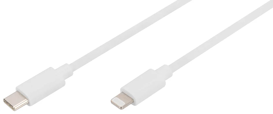 DIGITUS Câble de données & charge, Apple Lightning - USB-C - OEM DB-600109-020-W
