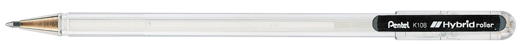 Pentel Stylo roller à encre gel Hybrid roller K108, blanc - OEM K108-W