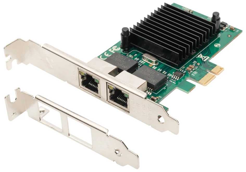 DIGITUS Carte PCI Express Dual Gigabit Ethernet, 2 ports - OEM DN-10132 – Image 2
