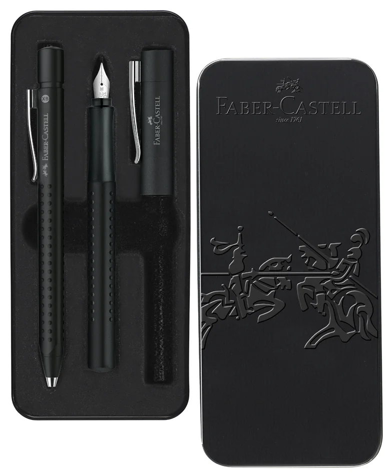 FABER-CASTELL Set d'écriture GRIP 2011, noir - OEM 140983