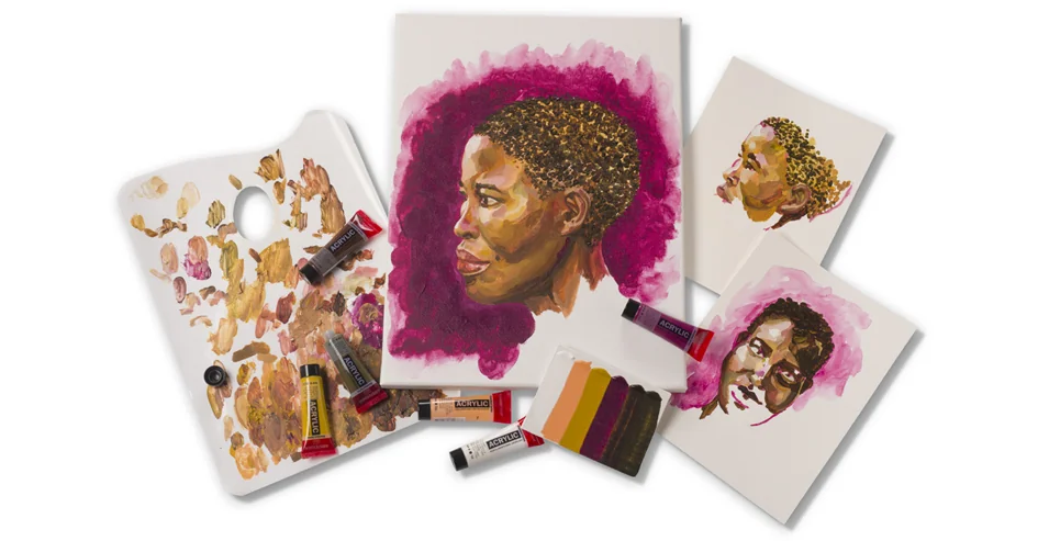 ROYAL TALENS Peinture acrylique AMSTERDAM Portrait, 6x 20 ml - OEM 17820502