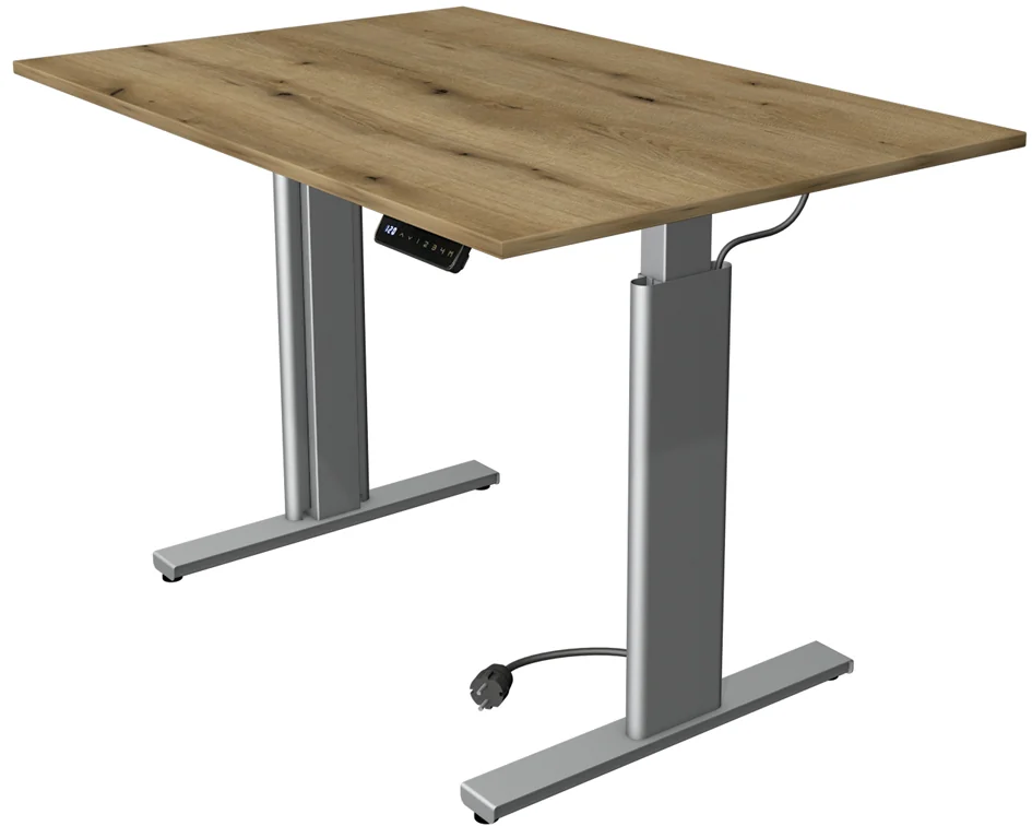 kerkmann Table de bureau assis-debout Move 3 tube, blanc - OEM 10233010 – Image 2