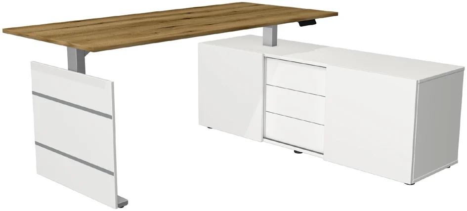 kerkmann Poste de travail complet Move 3 tube, gris clair - OEM 10236111