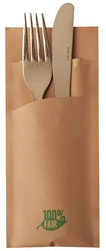 PAPSTAR Etui pour serviette, pliage 1/8, par 520, brun - OEM 88190