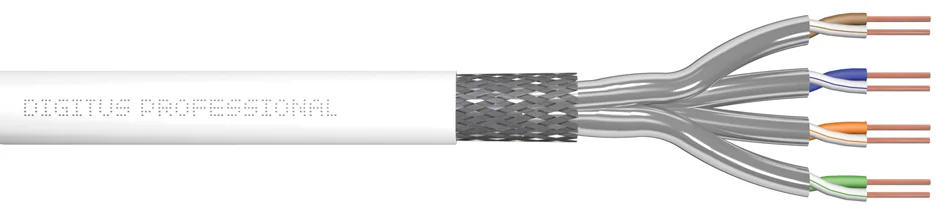 DIGITUS Câble d'installation Cat.7 S/FTP, PiMF, 305 m, blanc - OEM DK-1743-VH-305