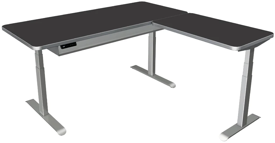 kerkmann Table de bureau assis-debout Move 4 Premium, gris - OEM 10321111 – Image 3