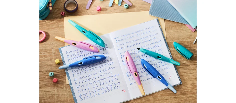 STABILO Stylo plume EASYbirdy R Pastel Edition, aqua/menthe - OEM 5014/8-41