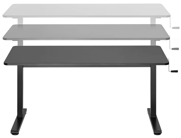 LogiLink Bureau assis-debout, (L)1.400 mm, blanc - OEM EO0027W