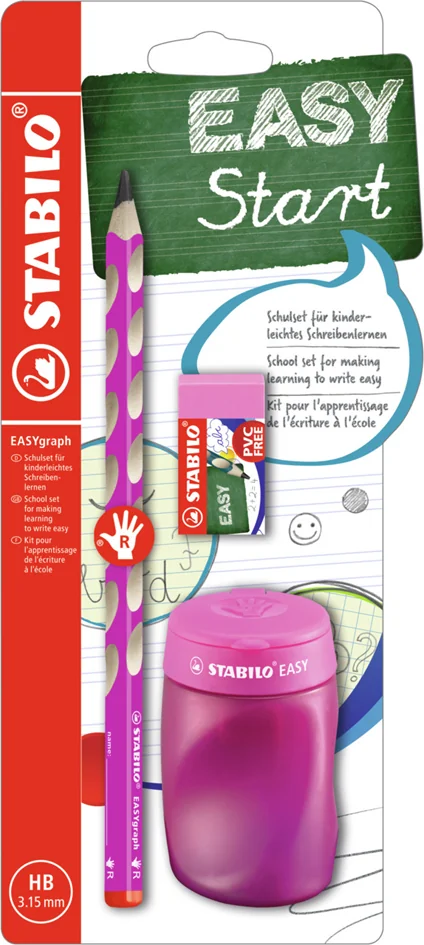 STABILO Kit pour écolier EASYgraph, pour droitiers, bleu - OEM B-56679-3