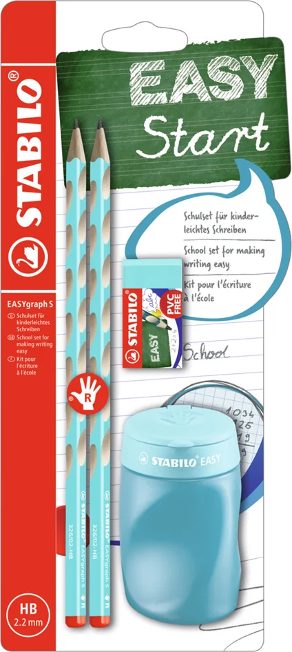 STABILO Kit d'écriture école EASYgraph 'S', gaucher, rose - OEM B-56677-3