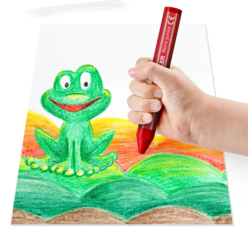 STAEDTLER Craie à la cire Noris junior, étui carton de 6 - OEM 224 C6