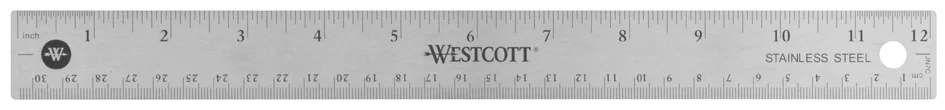 WESTCOTT Règle en métal avec dos en liège, longueur: 300 mm - OEM E-10415 00