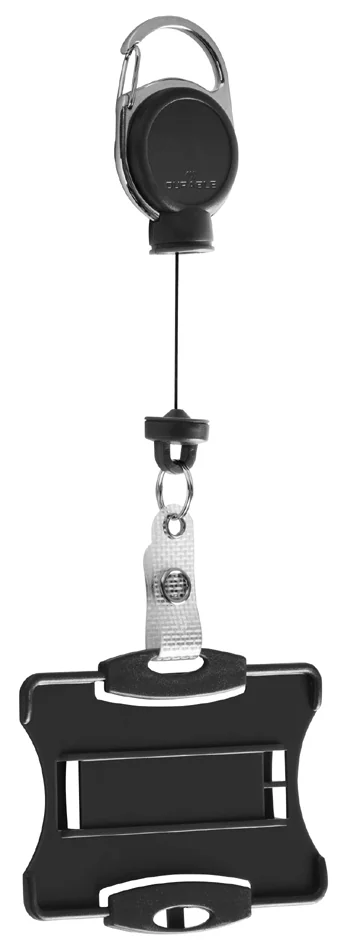 DURABLE Porte-badge avec enrouleur EXTRA STRONG, noir - OEM 868901