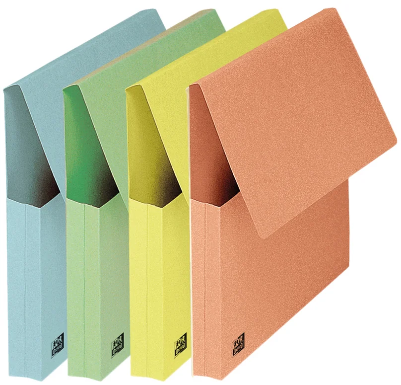 Oxford Pochette document à soufflet, A4, assorti pastel - lot de 10 - OEM 100 725 990