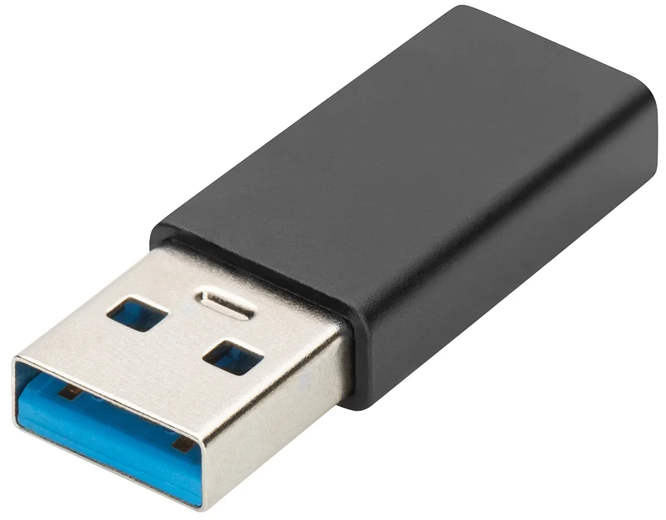 DIGITUS Adaptateur USB Type-C, USB A - USB-C, noir - OEM AK-300524-000-S