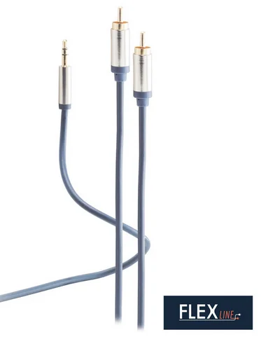 FLEXLINE Cordon audio, 2x fiche RCA - jack 3,5 mm mâle - OEM FL31-32151