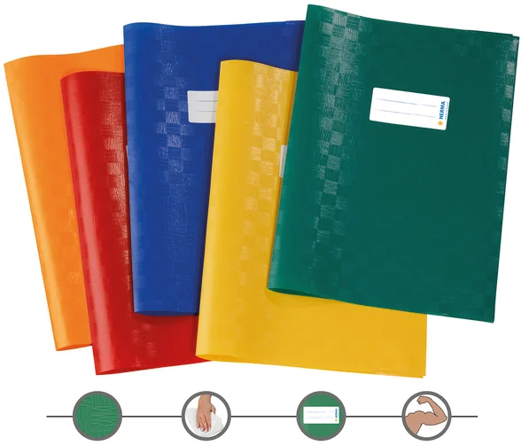 HERMA Protège-cahier Bast, format A4, en PP, set de 10 - OEM 19997