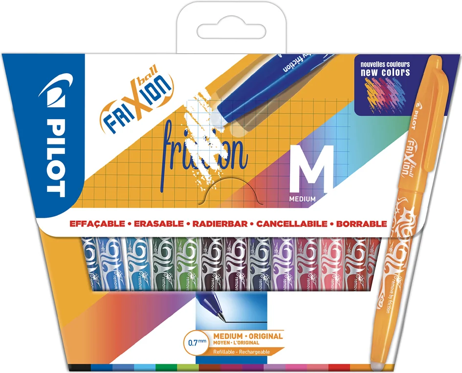 PILOT Stylo roller FRIXION BALL 07, étui carton de 15 - OEM 551614