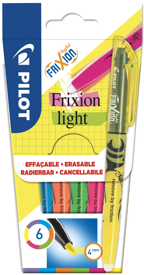 PILOT Surligneur FRIXION light, étui de 6 - OEM 572565