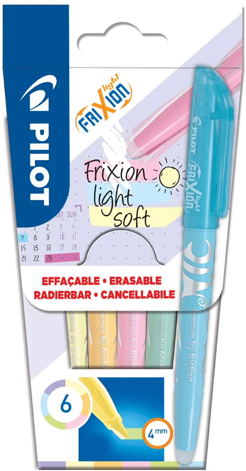 PILOT Surligneur FRIXION light soft, étui de 6 - OEM 572572