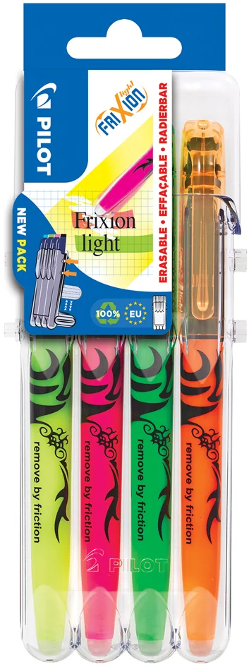 PILOT Surligneur FRIXION light Set2Go, étui de 4 - OEM 546818