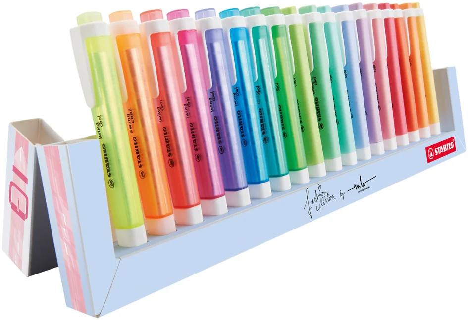 STABILO Surligneur swing cool, set de bureau de 18 pièces - OEM 275/18-01-5