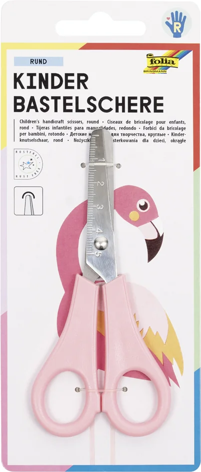 folia Ciseaux de bricolage pour enfants, rond, L: env.135 mm - OEM 781